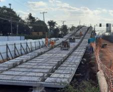 Execução de rampas das alças de acesso dos viadutos de Sarandi