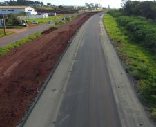 Pavimentação próximo à Avenida Perimetral