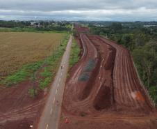 Local da obra da passagem em desnível da Perimetral Leste com a Avenida Wandscheer