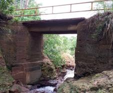 Atual ponte da Estrada Quilombo