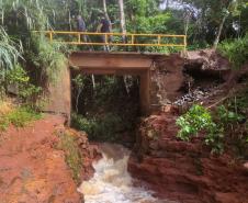 Atual ponte da Estrada Quilombo