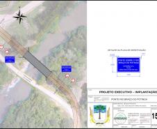 Folha do projeto da ponte