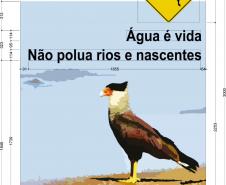 Painel educativo do Parque Ilha Grande