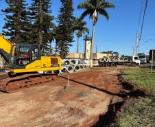 Serviços iniciais do novo Trevo do Catuaí