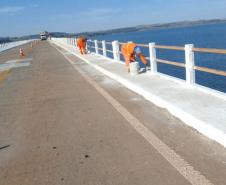 Reforma da ponte sobre a Represa Chavantes, entre Carlópolis e Fartura (SP)