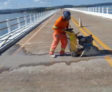 Reforma da ponte sobre a Represa Chavantes, entre Carlópolis e Fartura (SP)