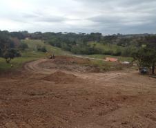 Local da obra de novo trecho da PR-364 em Irati