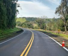 Serviços de conservação na PRC-158 entre Laranjeiras do Sul e Rio Bonito do Iguaçu