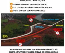 Panfleto em português sobre o desvio