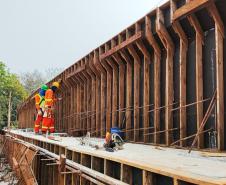 BR-469 obras do viaduto no km 3