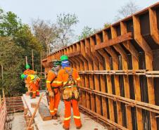 BR-469 obras do viaduto no km 3
