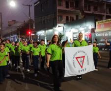 EPET de Cascavel no desfile de 7 de setembro do município
