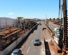 BR-376 Viadutos de Sarandi - serviços nos pilares centrais