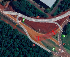 Croqui do desvio do aeroporto na BR-469