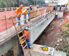 PR-323 Ponte Rio São Mateus lançamento de vigas
