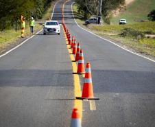 Serviços do Proseg Paraná na PR-435 entre Ibaiti e Congonhinhas