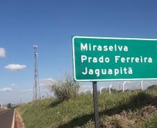 PR-534 entre Miraselva e Centenário do Sul recebendo serviços do Proseg Paraná