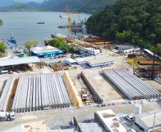 Ponte de Guaratuba chega a 27,1% de execução