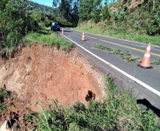 PR-170 danos das chuvas em Bituruna