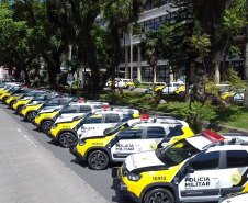 Entrega de viaturas e cães policiais para o BPRv