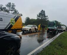 PR-364 em Inácio Martins, recebendo tráfego da BR-277