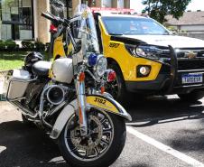 Entrega de viaturas e cães policiais para o BPRv