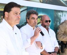 Entrega de viaturas e cães policiais para o BPRv