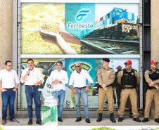Entrega de viaturas e cães policiais para o BPRv