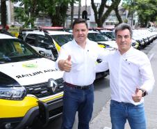Entrega de viaturas e cães policiais para o BPRv