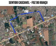 Croquei desvio Cascavel - Foz