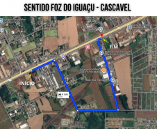 Croquei desvio Foz - Cascavel