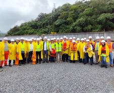 Ponte de Guaratuba - visita de comitiva