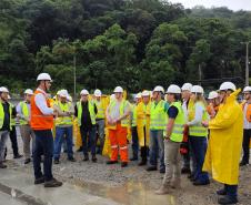 Ponte de Guaratuba - visita de comitiva