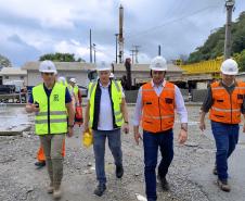 Ponte de Guaratuba - visita de comitiva