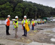 Ponte de Guaratuba - visita de comitiva