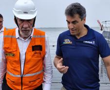 Ponte de Guaratuba - visita do vice-governador Darci Piana