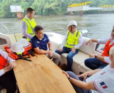Ponte de Guaratuba - visita do vice-governador Darci Piana