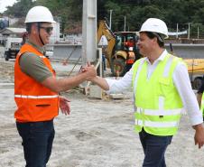 Ponte de Guaratuba - visita técnica do secretário