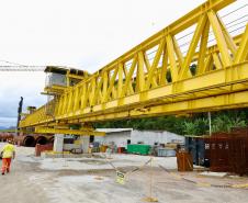 Ponte de Guaratuba - visita técnica do secretário