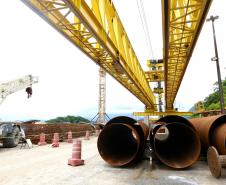 Ponte de Guaratuba - visita técnica do secretário