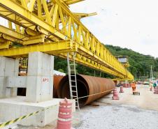 Ponte de Guaratuba - visita técnica do secretário