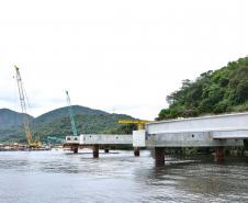 Ponte de Guaratuba - visita técnica do secretário