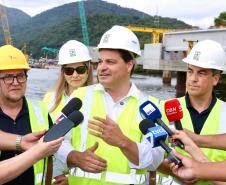 Ponte de Guaratuba - visita técnica do secretário