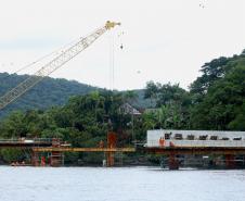 Ponte de Guaratuba - visita técnica do secretário