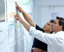 Ponte de Guaratuba - visita técnica do secretário
