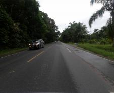 PR-412 entre a divisa com Santa Catarina e Guaratuba