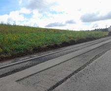 Fresagem de pavimento em rodovia estadual