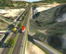 Imagem da maquete digital da obra