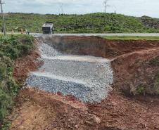 Recuperação do km 37+350 da PR-092 em Rio Branco do Sul