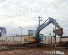 PR-160 obra de ampliação em Imbaú